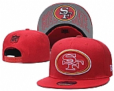 49ers Team Logo Red Adjustable Hat GS,baseball caps,new era cap wholesale,wholesale hats